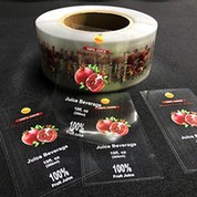 Klar vinyl klistermærke